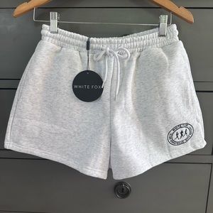 White Fox Boutique Lounge Shorts Grey Marle